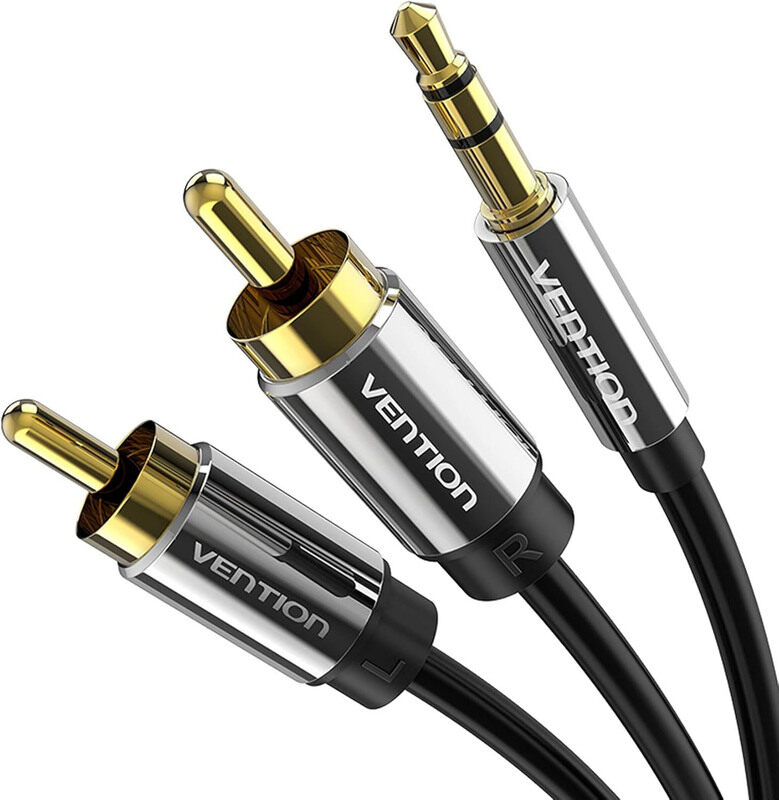 Vention 3-Meters 3.5 mm Jack Cable, Dual RCA to 3.5 mm Jack for PC/Smartphone/TV, Black
Vention 3-Meters 3.5 mm Jack Cable, Dual RCA to 3.5 mm Jack for PC/Smartphone/TV, Black