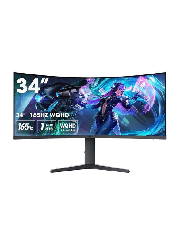 Koorui 34 Inch DCI-P3 OSD Roker WQHD Curved Gaming Monitor, AMD FreeSync with HDMI Display Port, 34E6UC, Black
Koorui 34 Inch DCI-P3 OSD Roker WQHD Curved Gaming Monitor, AMD FreeSync with HDMI Display Port, 34E6UC, Black
