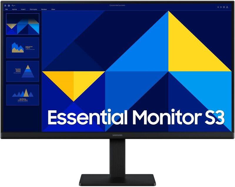 Samsung 27" Essential Monitor S3 S30GD Full HD Monitor, 100Hz Refresh Rate, Response Time 5, IPS Panel, Game Mode, Eye Saver Mode, LS27D300GAMXUE
Samsung 27" Essential Monitor S3 S30GD Full HD Monitor, 100Hz Refresh Rate, Response Time 5, IPS Panel, Game Mode, Eye Saver Mode, LS27D300GAMXUE