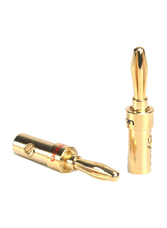 Vention Speaker Banana Plug Connectors, Audio Plug Connector to Audio Plug Connector for Audio Devices, 2 Pieces, Gold
Vention Speaker Banana Plug Connectors, Audio Plug Connector to Audio Plug Connector for Audio Devices, 2 Pieces, Gold