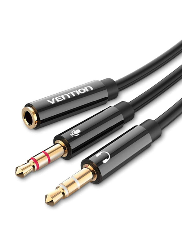 Vention Audio Cable, 2 3.5mm Male to 3.5mm Female for Smartphones/Tablets, Black
Vention Audio Cable, 2 3.5mm Male to 3.5mm Female for Smartphones/Tablets, Black
