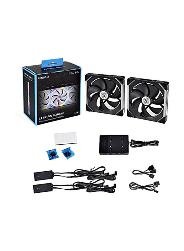 Lian Li Uni SL140 Revolutionized Daisy-Chain ARGB Fan with One Controller, Black
Lian Li Uni SL140 Revolutionized Daisy-Chain ARGB Fan with One Controller, Black