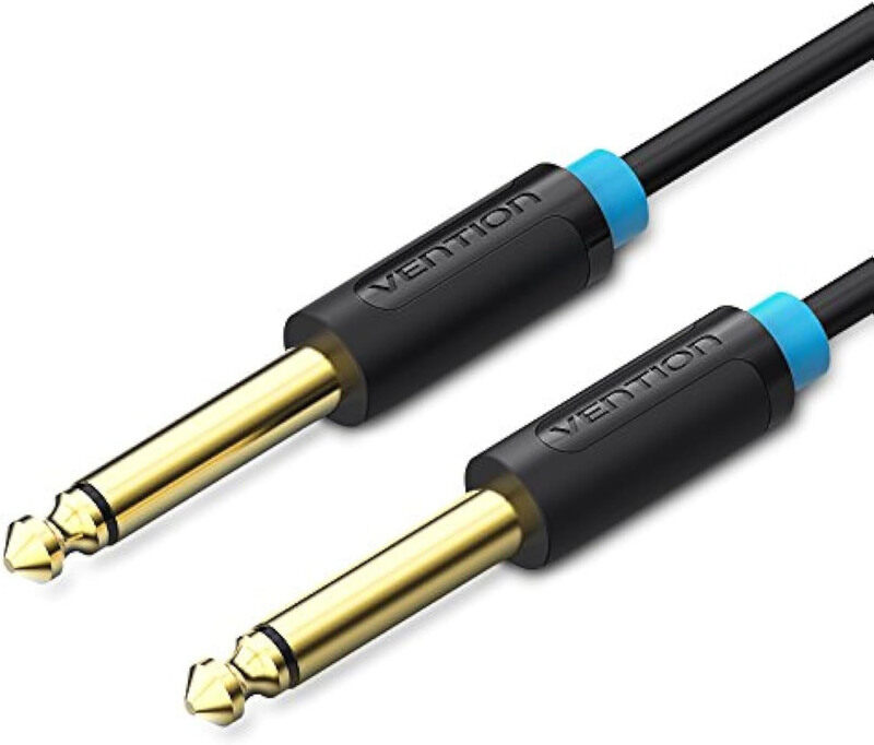 Vention 2-Meters Braided Cable, BASHH 6.5mm Male to Male 6.5mm Audio Guitar Mixer Amplifier Speaker Cable, Black
Vention 2-Meters Braided Cable, BASHH 6.5mm Male to Male 6.5mm Audio Guitar Mixer Amplifier Speaker Cable, Black