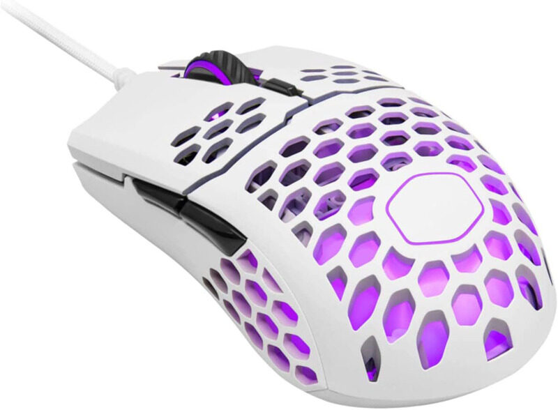 Multiple Cooler Master MM711 RGB-LED Lightweight Wired Gaming Mouse with and Ambidextrous Honeycomb Shell, Matte White
Multiple Cooler Master MM711 RGB-LED Lightweight Wired Gaming Mouse with and Ambidextrous Honeycomb Shell, Matte White