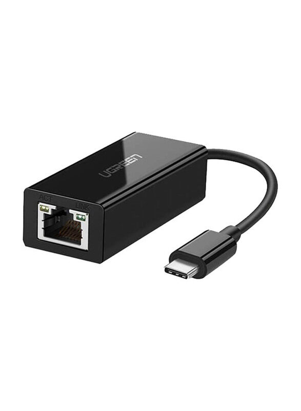 Ugreen RJ45 10/100/1000Mbps Ethernet Adapter, USB Type-C Male to RJ45 for Network Devices, Black
Ugreen RJ45 10/100/1000Mbps Ethernet Adapter, USB Type-C Male to RJ45 for Network Devices, Black