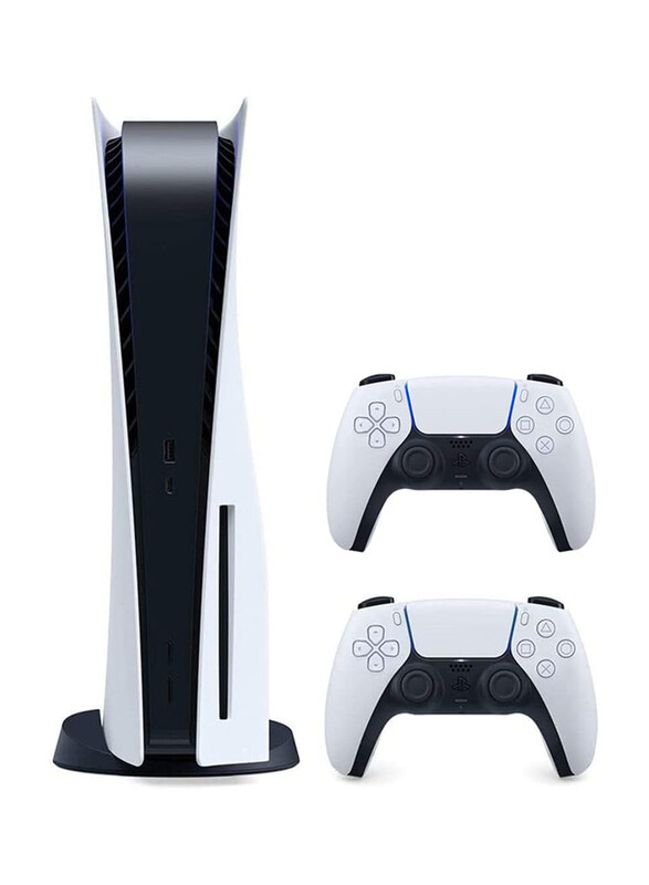 Playstation 5 Disc Console Bundle with Extra Dualsense Wireless Controller, UAE Version, White
Playstation 5 Disc Console Bundle with Extra Dualsense Wireless Controller, UAE Version, White
