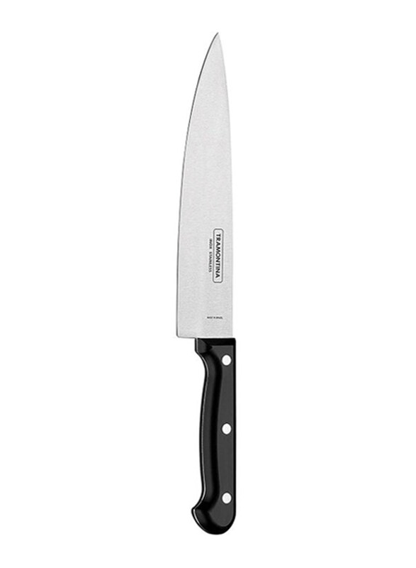 Tramontina Ultracorte 6-inch Stainless Steel Chef Knife with Polypropylene Handle, 23861106, Black/Silver
Tramontina Ultracorte 6-inch Stainless Steel Chef Knife with Polypropylene Handle, 23861106, Black/Silver