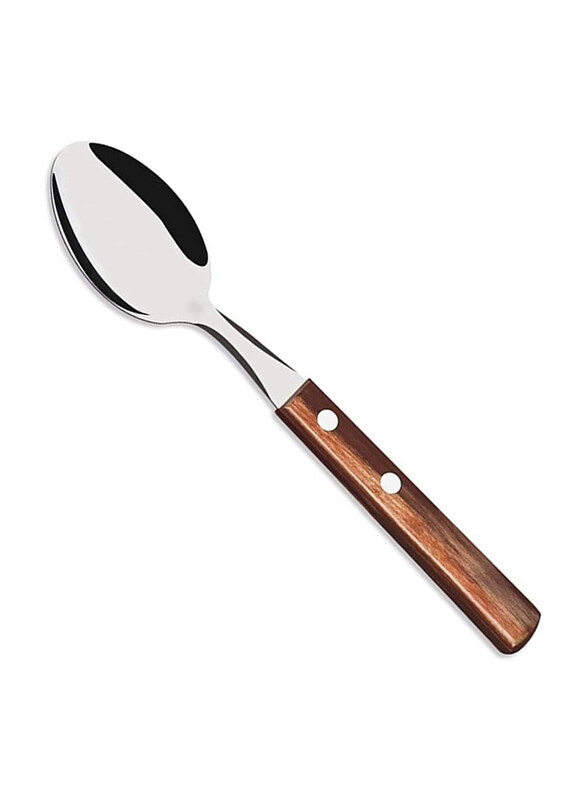 Tramontina 1-Piece Stainless Steel Dessert Spoon with Treated Polywood Handle, 21106490, Brown
Tramontina 1-Piece Stainless Steel Dessert Spoon with Treated Polywood Handle, 21106490, Brown