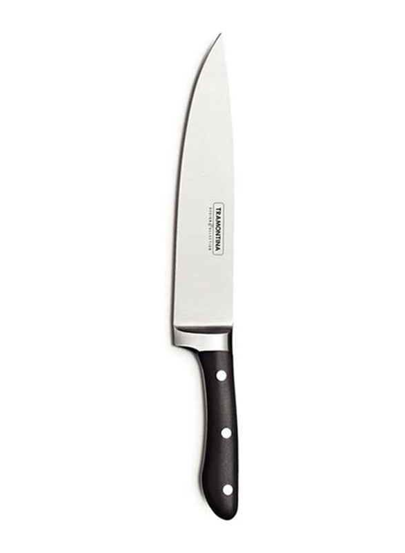 Tramontina 8-inch Prochef Chef Knife with Stainless Steel Blade and Polycarbonate and Fiberglass Handle with Antimicrobial Protection, 24161008, Silve
Tramontina 8-inch Prochef Chef Knife with Stainless Steel Blade and Polycarbonate and Fiberglass Handle with Antimicrobial Protection, 24161008, Silve