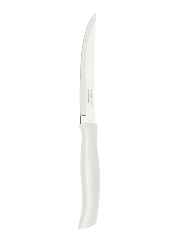 Tramontina 5-inch Athus Plain Edge Stainless Steel Blade with Polypropylene Handle Steak Knife, 23096985, White
Tramontina 5-inch Athus Plain Edge Stainless Steel Blade with Polypropylene Handle Steak Knife, 23096985, White