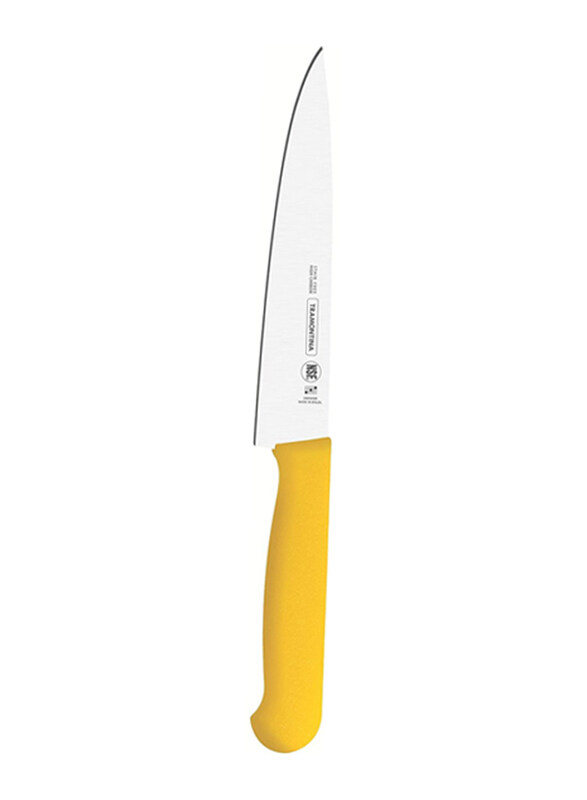 Tramontina 10-inch Professional Stainless Steel Blade & Polypropylene Handle with Antimicrobial Protection Meat Knife, 24620050, Yellow
Tramontina 10-inch Professional Stainless Steel Blade & Polypropylene Handle with Antimicrobial Protection Meat Knife, 24620050, Yellow