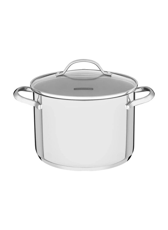 Tramontina Una 20cm 4.6L Stainless Steel Round Stock Pot with Tri-Ply Bottom, 57116/094, Silver
Tramontina Una 20cm 4.6L Stainless Steel Round Stock Pot with Tri-Ply Bottom, 57116/094, Silver