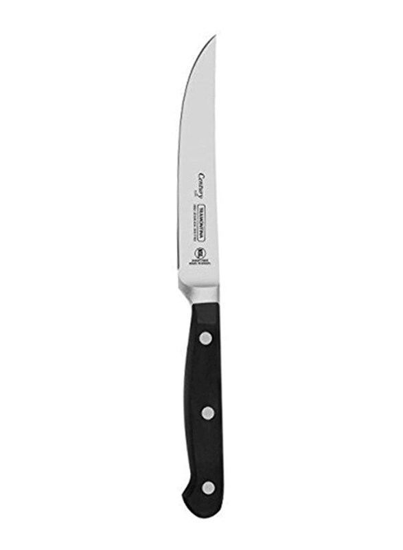 Tramontina Century 5-inch Stainless Steel Steak Knife with Polycarbonate Handle, 24021105, Black/Silver
Tramontina Century 5-inch Stainless Steel Steak Knife with Polycarbonate Handle, 24021105, Black/Silver