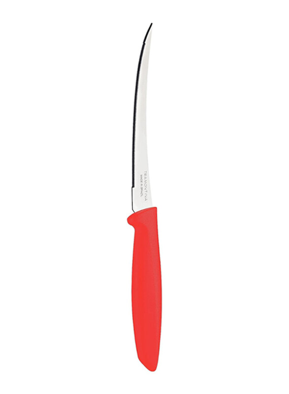 Tramontina 5-inch Plenus Stainless Steel Blade & Polypropylene Handle Tomato Knife, 23428875, Red
Tramontina 5-inch Plenus Stainless Steel Blade & Polypropylene Handle Tomato Knife, 23428875, Red