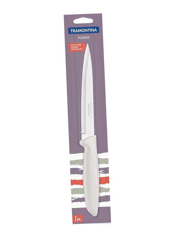 Tramontina 6-inch Plenus Stainless Steel Blade & Polypropylene Handle Utility Knife, 23424136, White
Tramontina 6-inch Plenus Stainless Steel Blade & Polypropylene Handle Utility Knife, 23424136, White