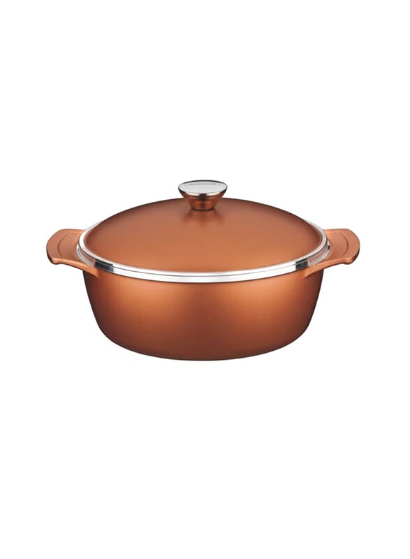 Tramontina 24cm Lyon Golden Forged Aluminium Casserole with Interior Starflon High Performance PFOA Free Non-stick Coating, 20960424, Orange
Tramontina 24cm Lyon Golden Forged Aluminium Casserole with Interior Starflon High Performance PFOA Free Non-stick Coating, 20960424, Orange