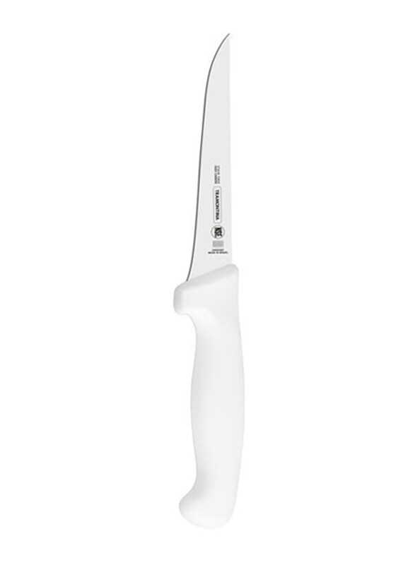 Tramontina 5-inch Premium Boning Knife with Stainless Steel Blade and Polypropylene Handle with Antimicrobial Protection, 24471185, Silver/White
Tramontina 5-inch Premium Boning Knife with Stainless Steel Blade and Polypropylene Handle with Antimicrobial Protection, 24471185, Silver/White