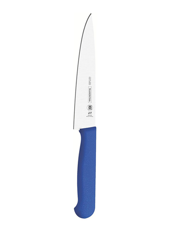 Tramontina 6-inch Professional Stainless Steel Blade & Polypropylene Handle with Antimicrobial Protection Meat Knife, 24620116, Blue
Tramontina 6-inch Professional Stainless Steel Blade & Polypropylene Handle with Antimicrobial Protection Meat Knife, 24620116, Blue