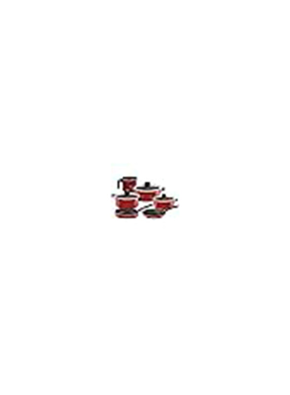 Tramontina 9-Piece Exterior Starflon Max Non-Stick Coating Round Aluminium Cookware Set with Interior, Red
Tramontina 9-Piece Exterior Starflon Max Non-Stick Coating Round Aluminium Cookware Set with Interior, Red