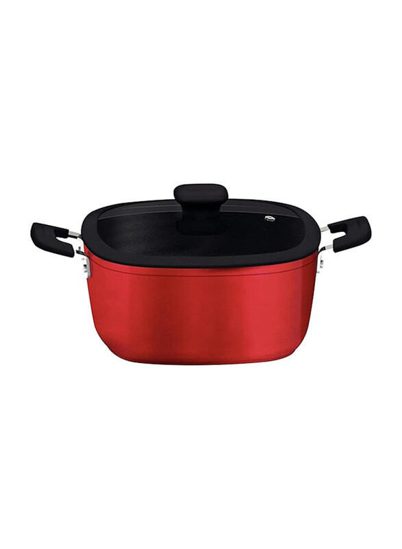 Tramontina 24cm Refinatta Aluminium Casserole with Interior Starflon Premium Non-stick Coating and Red Silicone Exterior, 20913724, Red
Tramontina 24cm Refinatta Aluminium Casserole with Interior Starflon Premium Non-stick Coating and Red Silicone Exterior, 20913724, Red