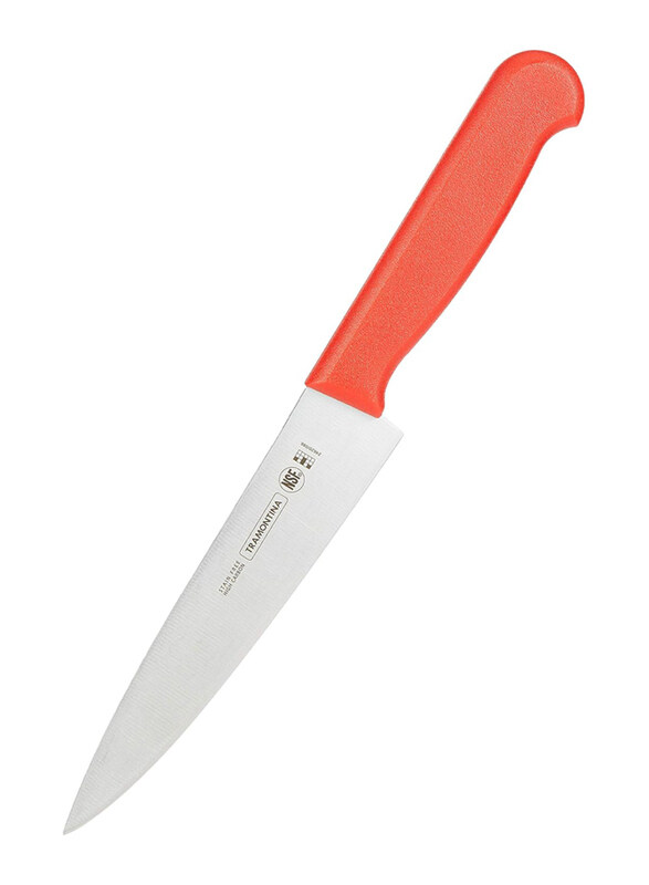 Tramontina 6-inch Professional Stainless Steel Blade & Polypropylene Handle with Antimicrobial Protection Meat Knife, 24620176, Red
Tramontina 6-inch Professional Stainless Steel Blade & Polypropylene Handle with Antimicrobial Protection Meat Knife, 24620176, Red