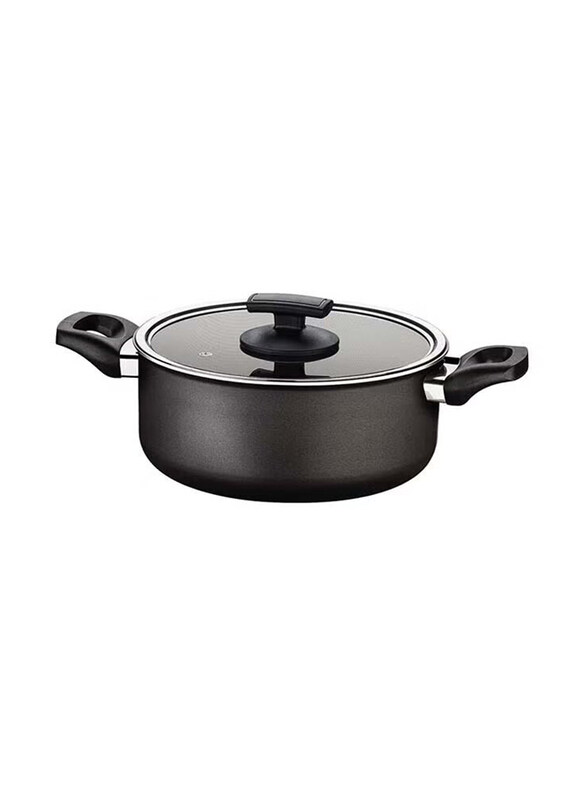 Tramontina 24cm Aluminium Casserole With Interior And Exterior Starflon PFOA Free Non-stick Coating, 20432724, Black
Tramontina 24cm Aluminium Casserole With Interior And Exterior Starflon PFOA Free Non-stick Coating, 20432724, Black