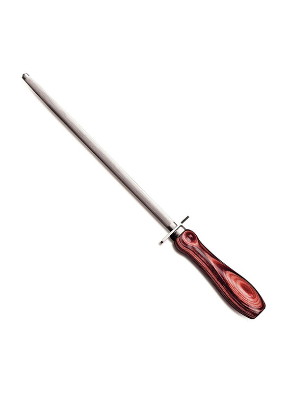 Tramontina 8-Inch Churrasco Grooved Sharpener with Chrome-plated Carbon Steel Rod and Treated Red Polywood Handle, Brown
Tramontina 8-Inch Churrasco Grooved Sharpener with Chrome-plated Carbon Steel Rod and Treated Red Polywood Handle, Brown