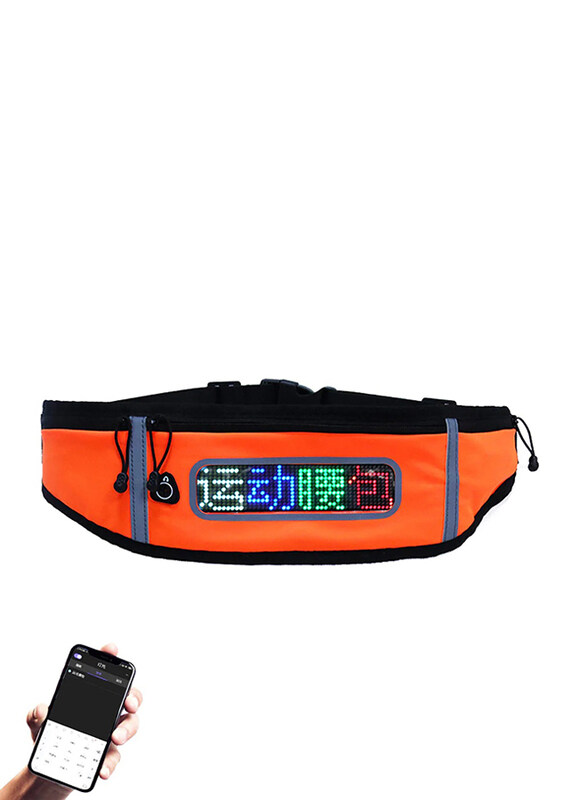 Crony US-B006 LED Display Fashion Waist Bag with App Control for Unisex, Orange
Crony US-B006 LED Display Fashion Waist Bag with App Control for Unisex, Orange