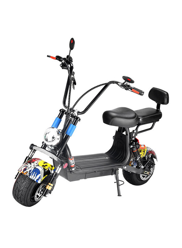 Crony Harley 2 Seat Big Tires with BT 1000w 60Km/H High Power 2 Wheels Street Dance Electric Scooter Motorcycle, Small, Black
Crony Harley 2 Seat Big Tires with BT 1000w 60Km/H High Power 2 Wheels Street Dance Electric Scooter Motorcycle, Small, Black