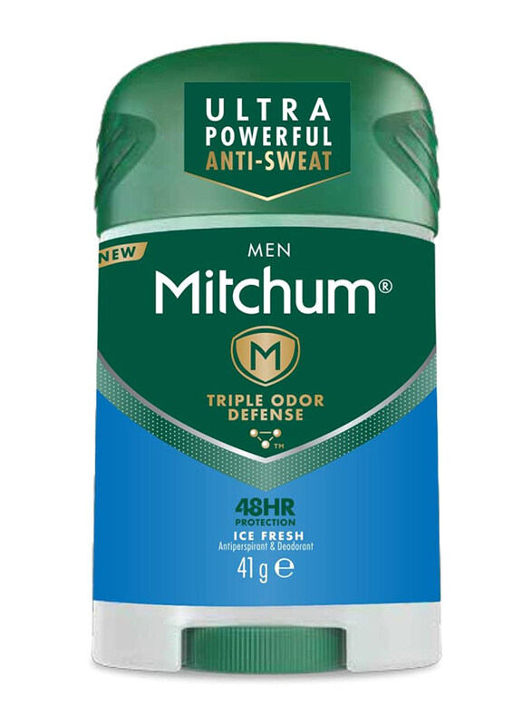 Mitchum Triple Odor Defense 48HR Protection Stick Deodorant & Anti-Perspirant for Men, Ice Fresh, 41g, Multicolour
Mitchum Triple Odor Defense 48HR Protection Stick Deodorant & Anti-Perspirant for Men, Ice Fresh, 41g, Multicolour