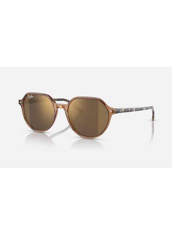 Ray-Ban Thalia Full-Rim Square Polished Transparent Brown Sunglasses Unisex, Mirrored Gold Lens, RB2195 6636/93, 53/18/145
Ray-Ban Thalia Full-Rim Square Polished Transparent Brown Sunglasses Unisex, Mirrored Gold Lens, RB2195 6636/93, 53/18/145