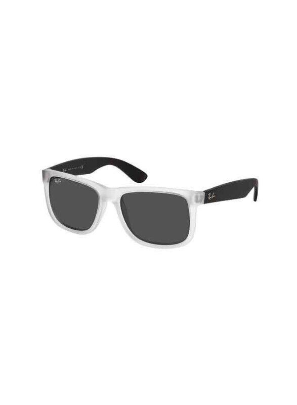 Ray-Ban Justin Full-Rim Rectangular Matte Clear Sunglasses Unisex, Grey Lens, RB4165 6512/87, 50/16/145
Ray-Ban Justin Full-Rim Rectangular Matte Clear Sunglasses Unisex, Grey Lens, RB4165 6512/87, 50/16/145
