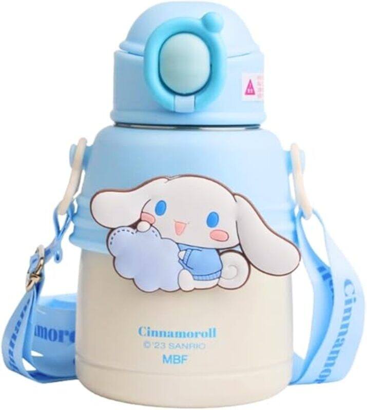 sanrio Cinnamoroll Kids Water Bottle with Strap, Insulated Stainless Steel, Blue and White
sanrio Cinnamoroll Kids Water Bottle with Strap, Insulated Stainless Steel, Blue and White