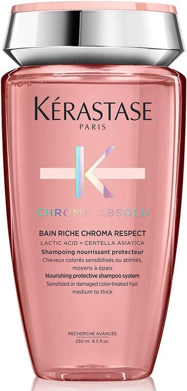 Kerastase Chroma Absolu Bain Chroma Respect Shampoo for Medium to Thick Hair for Coloured Hair, 250ml
Kerastase Chroma Absolu Bain Chroma Respect Shampoo for Medium to Thick Hair for Coloured Hair, 250ml