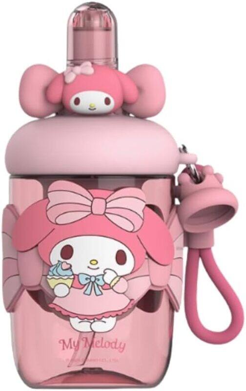 Sanrio My Melody Kids Water Bottle, Pink Cartoon Design with 3D Figure Top, Portable Drinks Container with Strap
Sanrio My Melody Kids Water Bottle, Pink Cartoon Design with 3D Figure Top, Portable Drinks Container with Strap