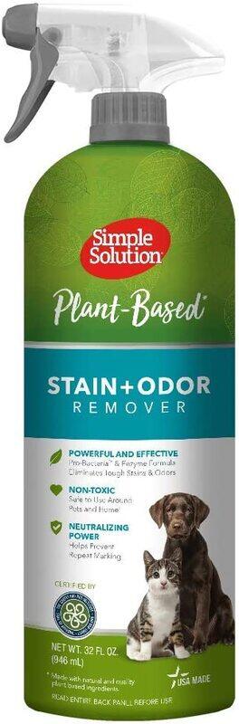 Simple Solution Cats & Dogs Plant-Based Stain and Odor Remover, 32oz, Green/White
Simple Solution Cats & Dogs Plant-Based Stain and Odor Remover, 32oz, Green/White
