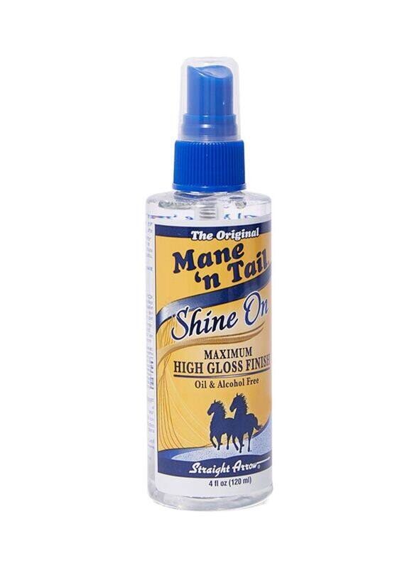 Mane 'n Tail Shine On Maximum High Gloss Finish Spray for All Hair Types, 120ml
Mane 'n Tail Shine On Maximum High Gloss Finish Spray for All Hair Types, 120ml