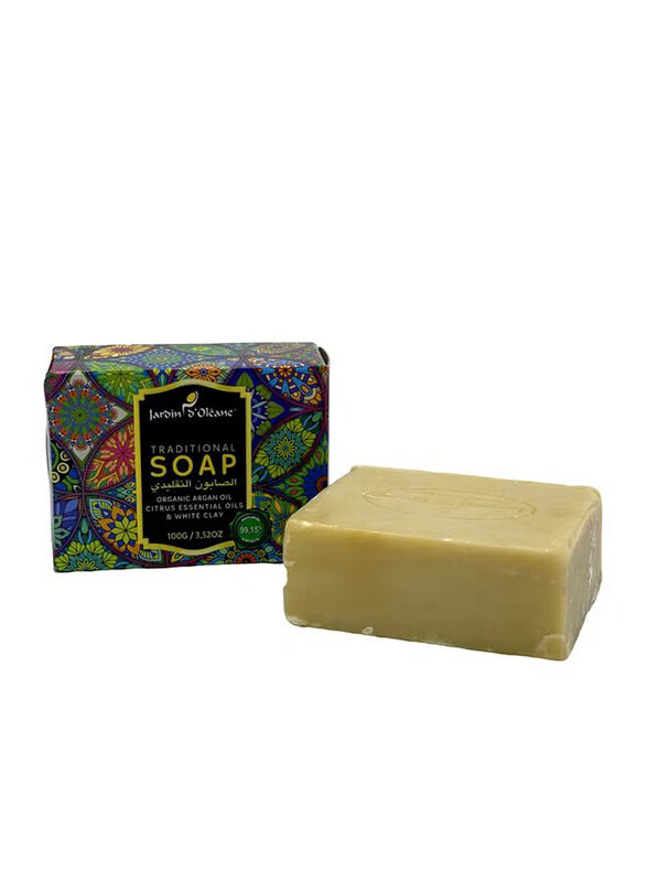 Jardin D Oleane Organic Argan Oil, Citrus Essential Oils & White Clay Traditional Soap Bar, 100gm
Jardin D Oleane Organic Argan Oil, Citrus Essential Oils & White Clay Traditional Soap Bar, 100gm
