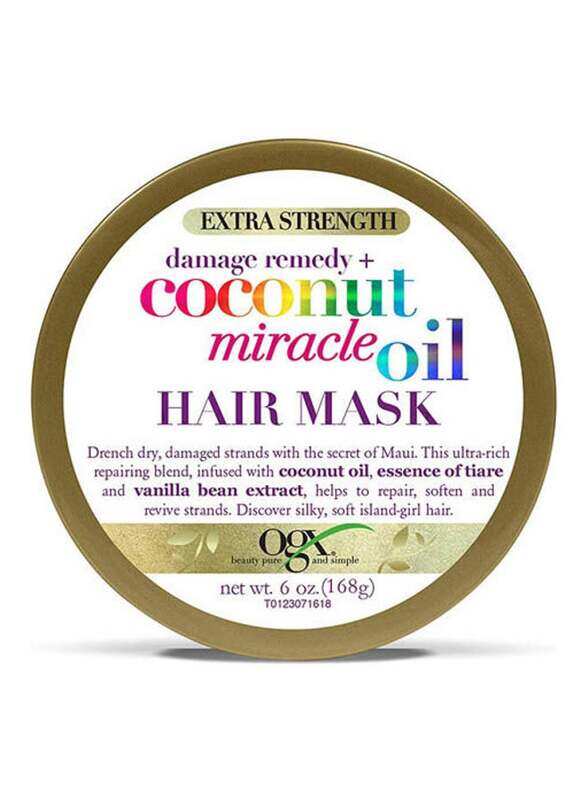 Ogx Extra Strength Damage Remedy with Coconut Miracle Oil Hair Mask for All Hair Types, 6oz
Ogx Extra Strength Damage Remedy with Coconut Miracle Oil Hair Mask for All Hair Types, 6oz