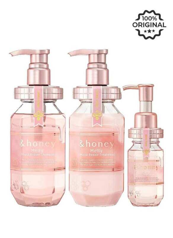 &Honey Melty Moist Shampoo 440 ML, Treatment 440 ML & Hair Oil 100 ML Hair Care Set
&Honey Melty Moist Shampoo 440 ML, Treatment 440 ML & Hair Oil 100 ML Hair Care Set
