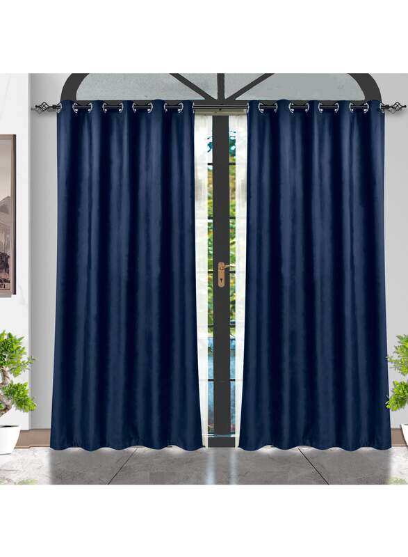 Generic Black Kee 100% Blackout Velvet Curtains, W52 x L95-inch, 2 Pieces, Dark Blue
Generic Black Kee 100% Blackout Velvet Curtains, W52 x L95-inch, 2 Pieces, Dark Blue