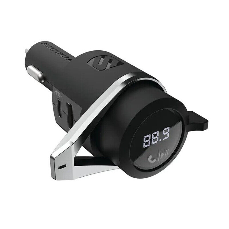 Scosche BTFREQ PRO Wireless Hands Free Car Kit with Charging Port Type C 20W PD/12W Type A Car charger Silver/Black, BTFMPD3SR-SP
Scosche BTFREQ PRO Wireless Hands Free Car Kit with Charging Port Type C 20W PD/12W Type A Car charger Silver/Black, BTFMPD3SR-SP