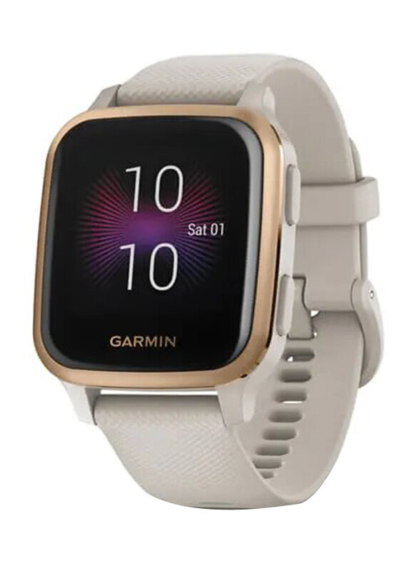 Garmin Venu Sq Music Edition 33mm Liquid Crystal Display Smartwatch, GPS, Rose Gold Aluminium Case with Light Sand Silicone Band
Garmin Venu Sq Music Edition 33mm Liquid Crystal Display Smartwatch, GPS, Rose Gold Aluminium Case with Light Sand Silicone Band