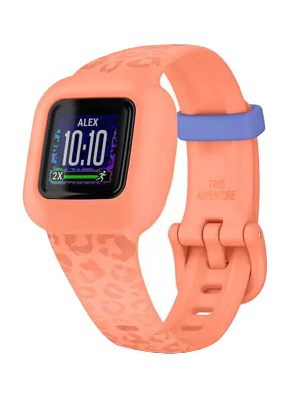 Garmin Vivofit Jr.3 Peach Leopard Fitness Activity Tracker 14mm Smartwatch for Kids, Peach
Garmin Vivofit Jr.3 Peach Leopard Fitness Activity Tracker 14mm Smartwatch for Kids, Peach