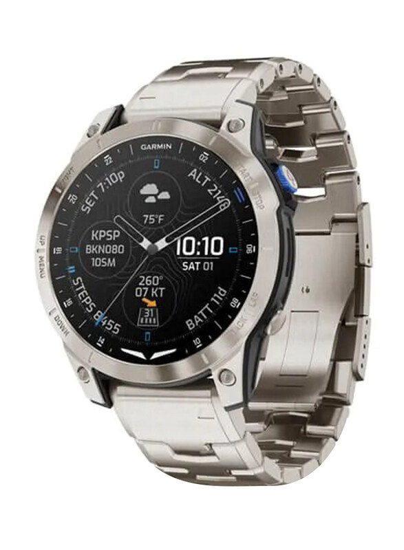 Garmin D2 Mach 1 Aviator Smartwatch with Vented, GPS, Titanium Bracelet/Black
Garmin D2 Mach 1 Aviator Smartwatch with Vented, GPS, Titanium Bracelet/Black