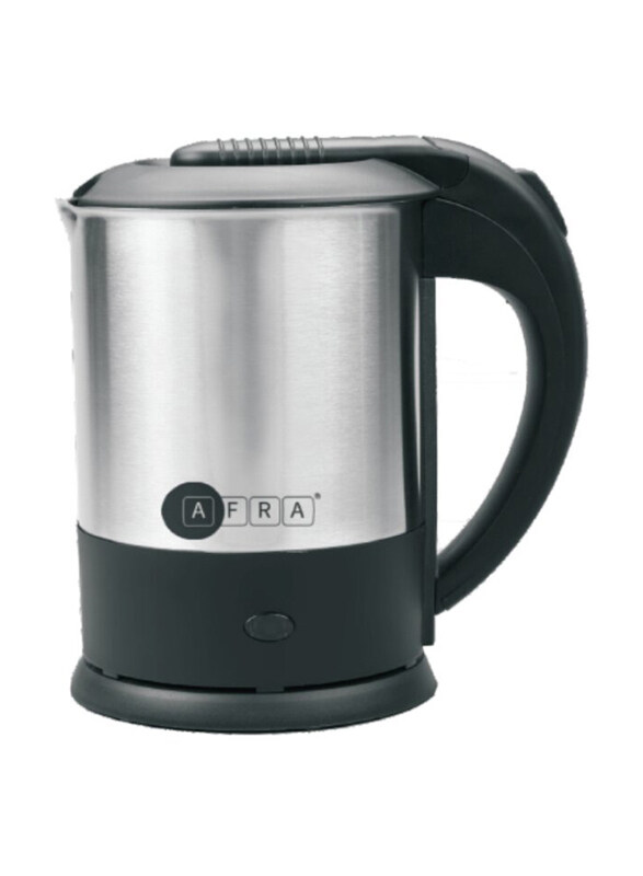 AFRA 1L Portable Electrical Kettle with Removable Cover and Water Level Indicator, 1500w, AF-1015KTSS, Silver
AFRA 1L Portable Electrical Kettle with Removable Cover and Water Level Indicator, 1500w, AF-1015KTSS, Silver