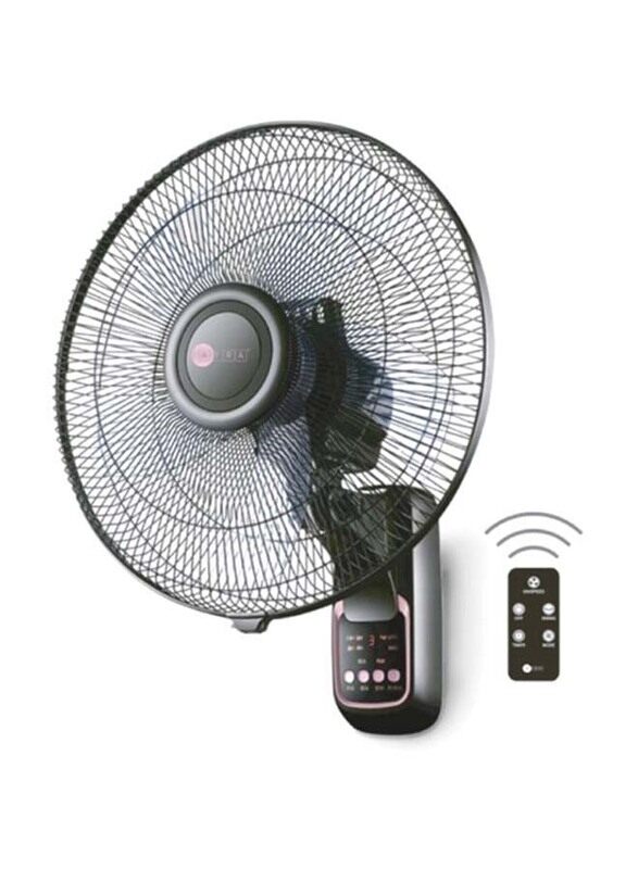 AFRA 16-Inch Wall Mount Fan With Remote 3 Speed Controller, 60W, RPM1250, AF1612WFBG, Black
AFRA 16-Inch Wall Mount Fan With Remote 3 Speed Controller, 60W, RPM1250, AF1612WFBG, Black