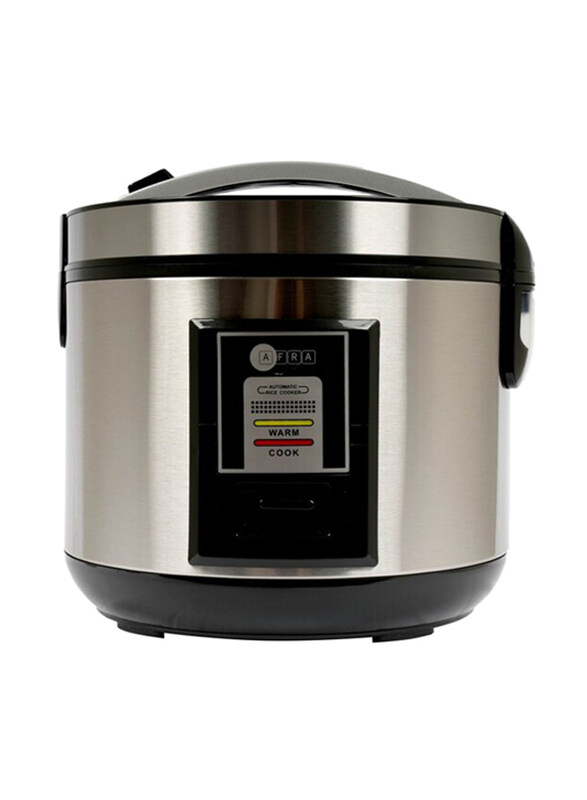 AFRA 1.8L Inner Pot Aluminium Heating Plate Rice Cooker, 700W, AF-1870DRSS, Silver
AFRA 1.8L Inner Pot Aluminium Heating Plate Rice Cooker, 700W, AF-1870DRSS, Silver