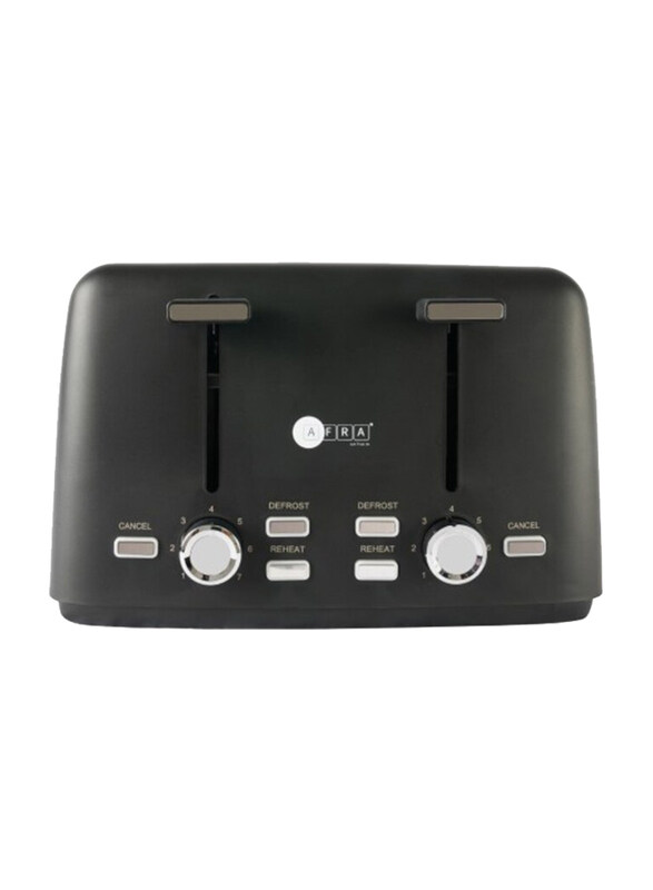 AFRA 4 Slots Removable Crumb Tray Electric Breakfast Toaster, 1600W, AF-24700TOBL, Matte Black
AFRA 4 Slots Removable Crumb Tray Electric Breakfast Toaster, 1600W, AF-24700TOBL, Matte Black