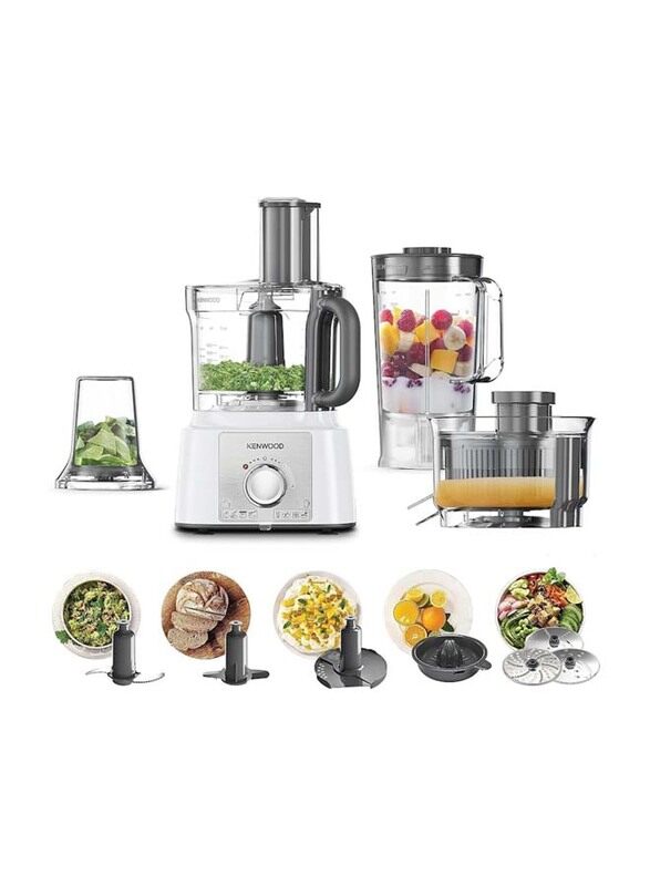 Kenwood Multi-Functional Food Processor with 3 Stainless Steel Disks, Blender, Grinder Mill, Juicer Extractror, Whisk, Dough Maker, Citrus Juicer, 100
Kenwood Multi-Functional Food Processor with 3 Stainless Steel Disks, Blender, Grinder Mill, Juicer Extractror, Whisk, Dough Maker, Citrus Juicer, 100